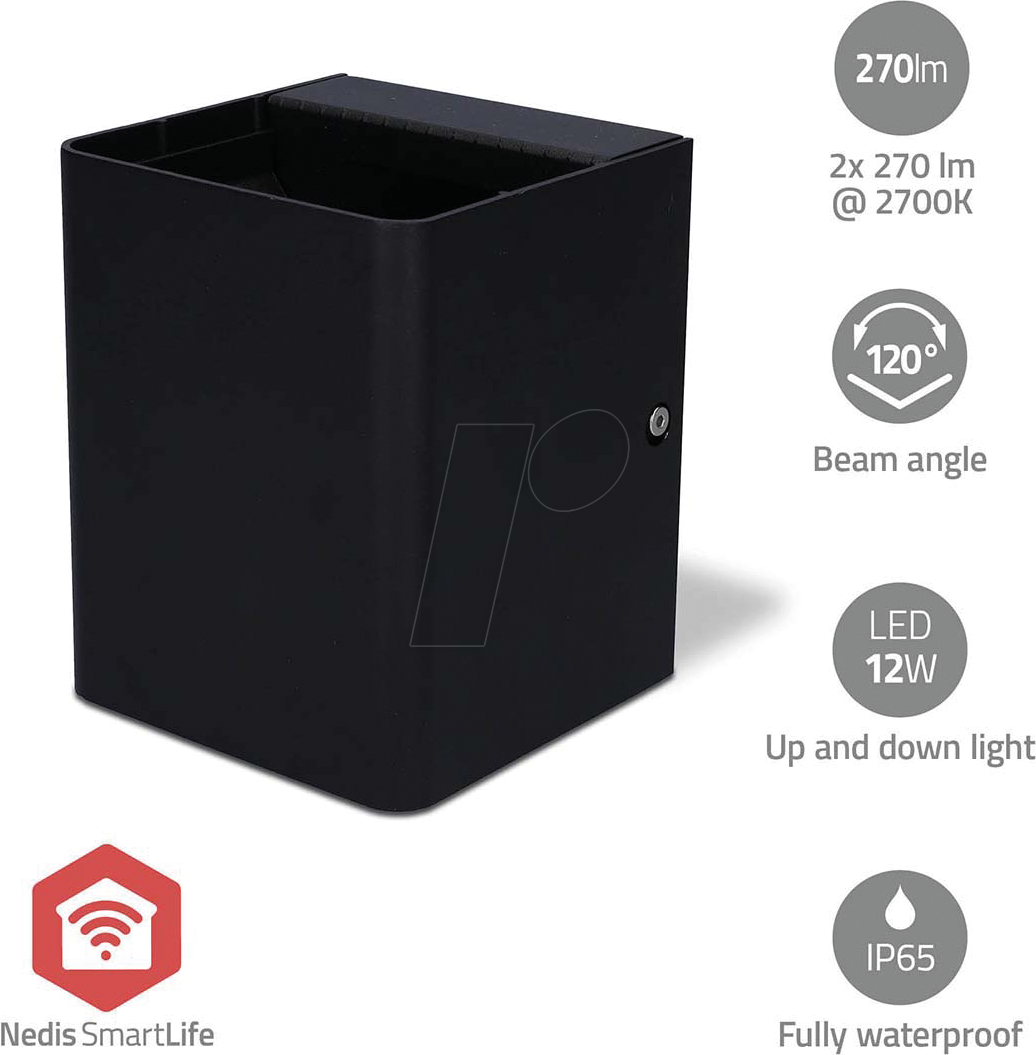 N ZBLOW10RGBW - Smartlife, Außenleuchte, 2x 270 lm, 12 + 4 W, 2700 K, RGB, Zigbe