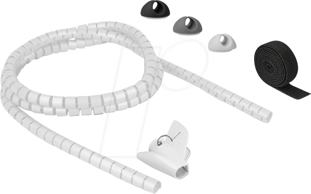 DELOCK 18392 - Kabelmanagement Set, 3 Arten, 5 Stück