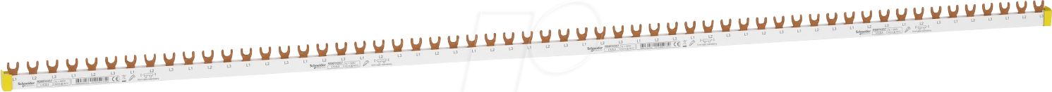 R9XFH357 - Resi9 Phasenschiene Gabel, 3P, 57 TE, 63A, ablängbar
