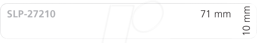 SEIKO SLP-27210 - Etikett Mehrzweck, 10 mm x 71 mm, weiß