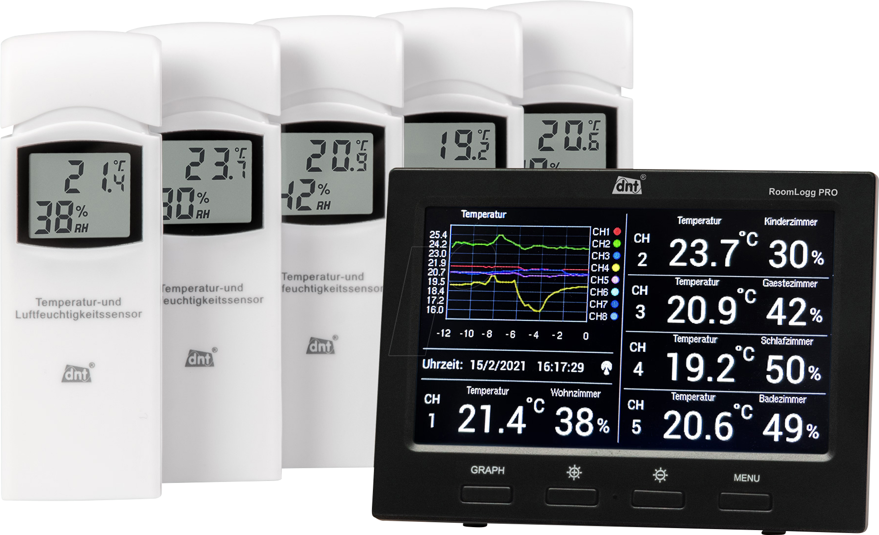 Thumbnail - DNT ROOMLOGG PRO - Raumklimastation RoomLogg PRO