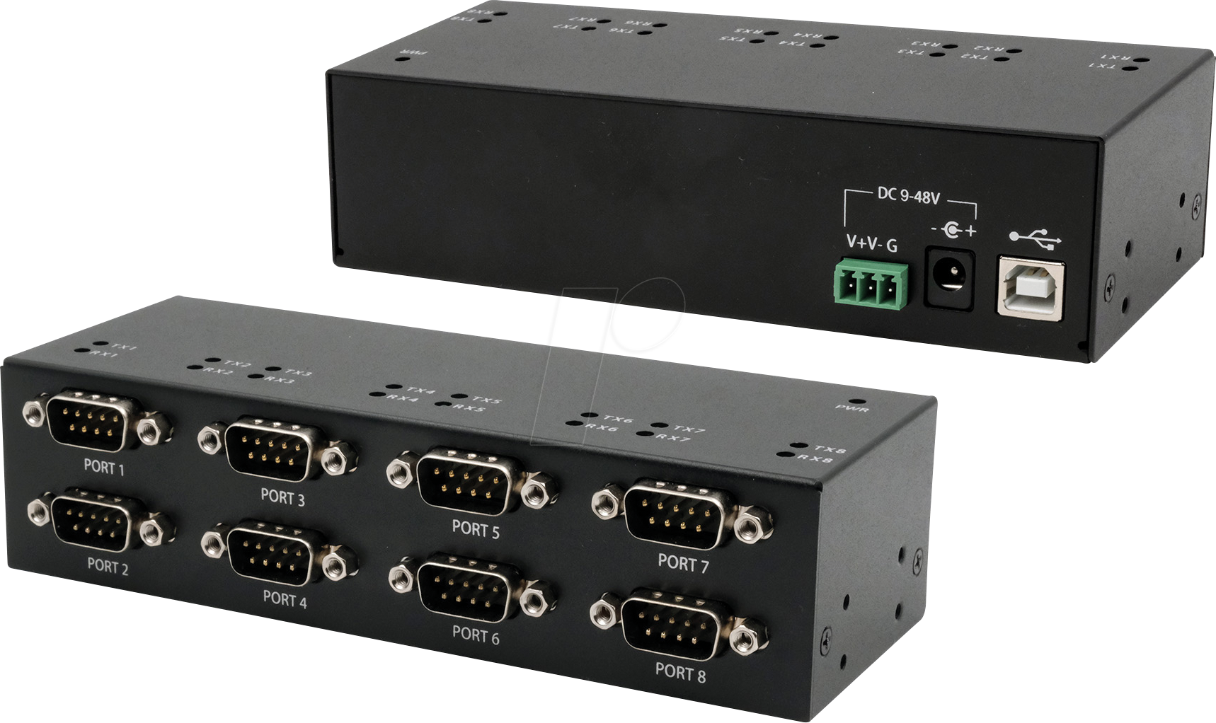 EXSYS EX-13078HM - USB 2.0 Konverter, USB-B auf 8x RS-232, FTDI