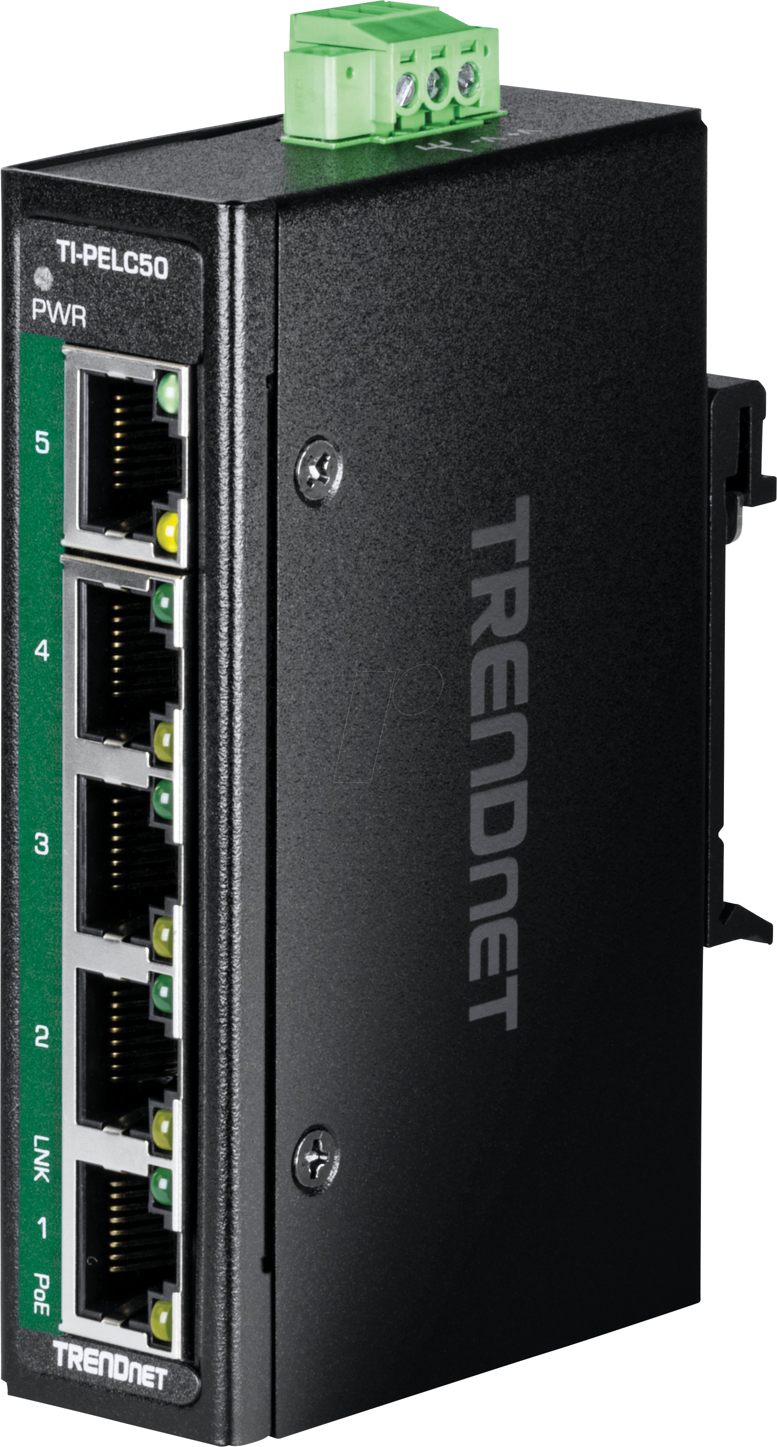 TRN TI-PELC50 - Switch, 5-Port, Fast Ethernet, PoE+