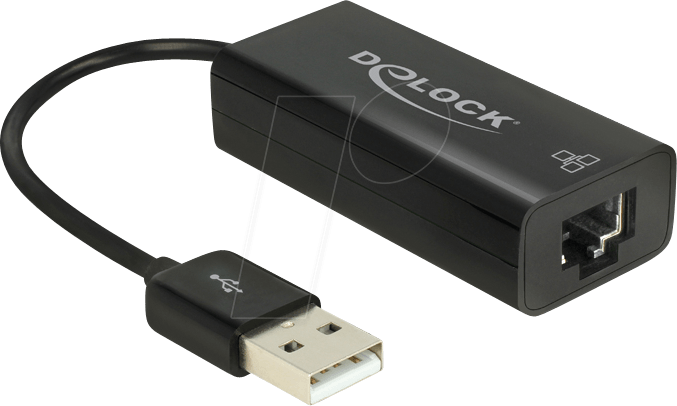 Thumbnail - DELOCK 62595 - Netzwerkkarte, USB 2.0, Fast Ethernet, 1x RJ45