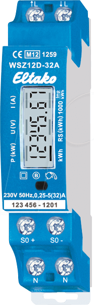 WSZ15D-32A - Wechselstromzähler - MID geeicht, 32 A