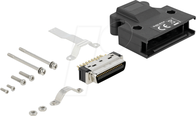 DELOCK 66624 - MDR Stecker 36 Pin Lötanschluss mit Gehäuse