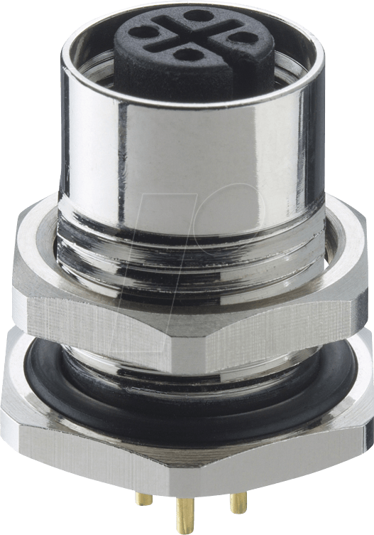 LUT 1221 T9CP05 - Einbausteckverbinder, M12, 5 pol, Kupplung