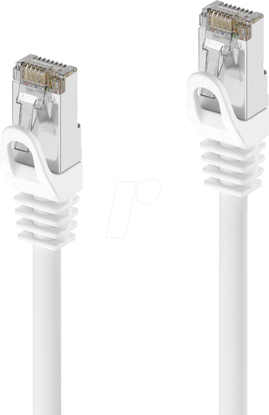 PURE IQP1002005 - Patchkabel Cat.6a S/FTP, weiß, 0,5 m