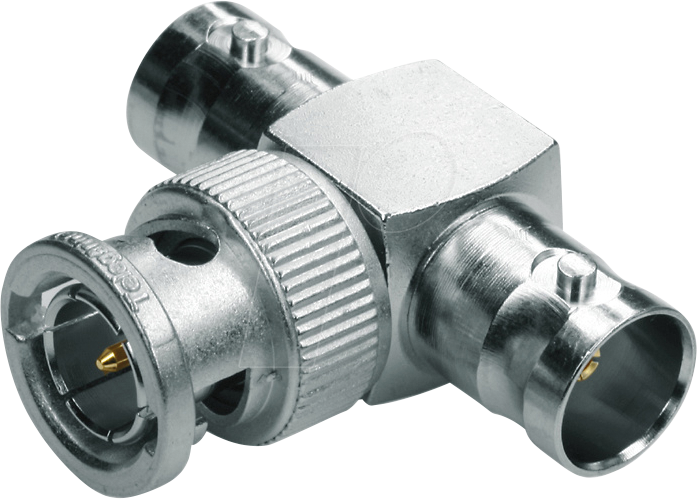 TG 100023610 - BNC-T-Stück 75 Ohm Buchse / Stift / Buchse