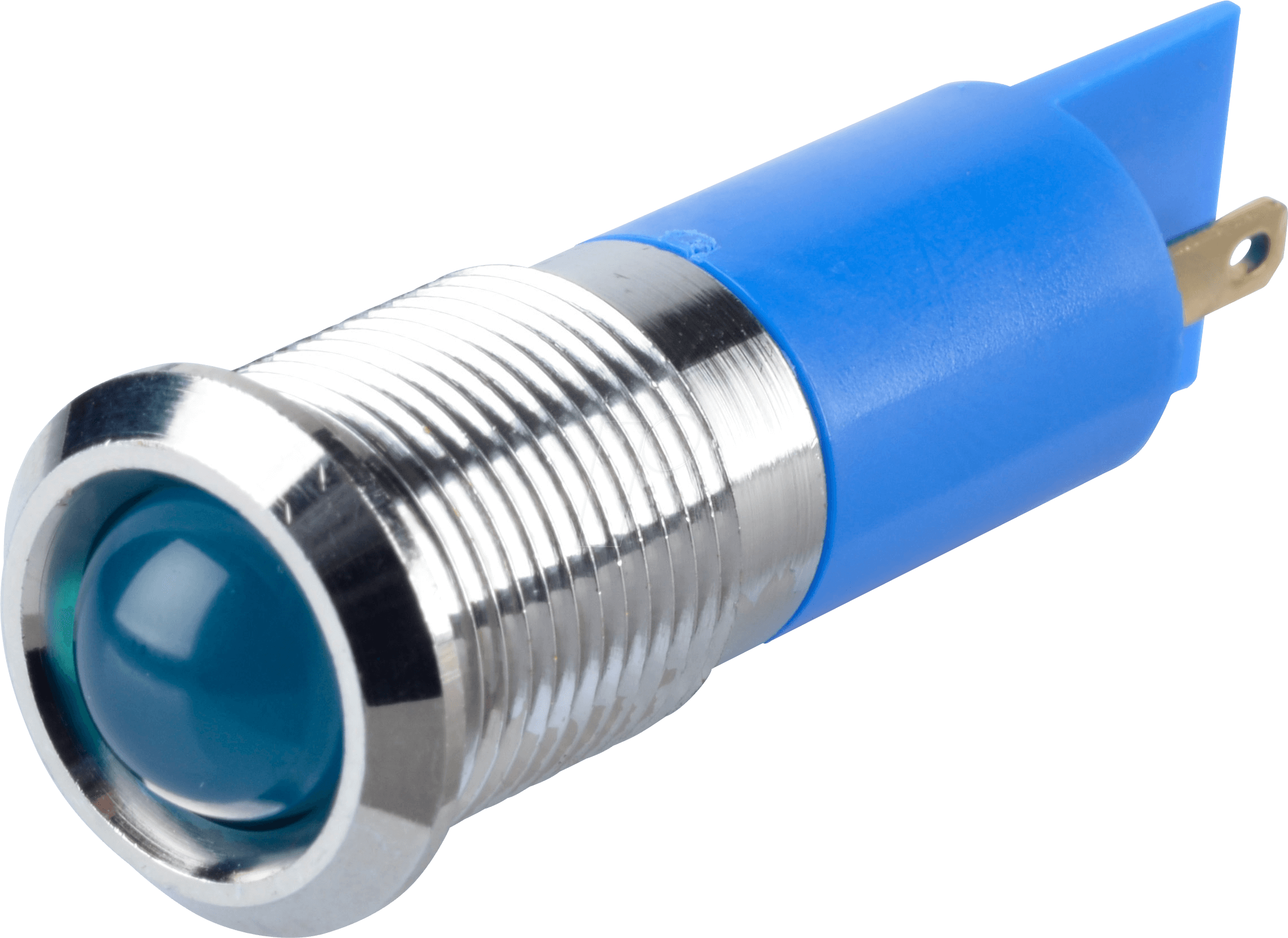APM Q14P1C B24E - LED-Signalleuchte, blau, 24 V, Ø 14 mm, vorstehend, FASTON