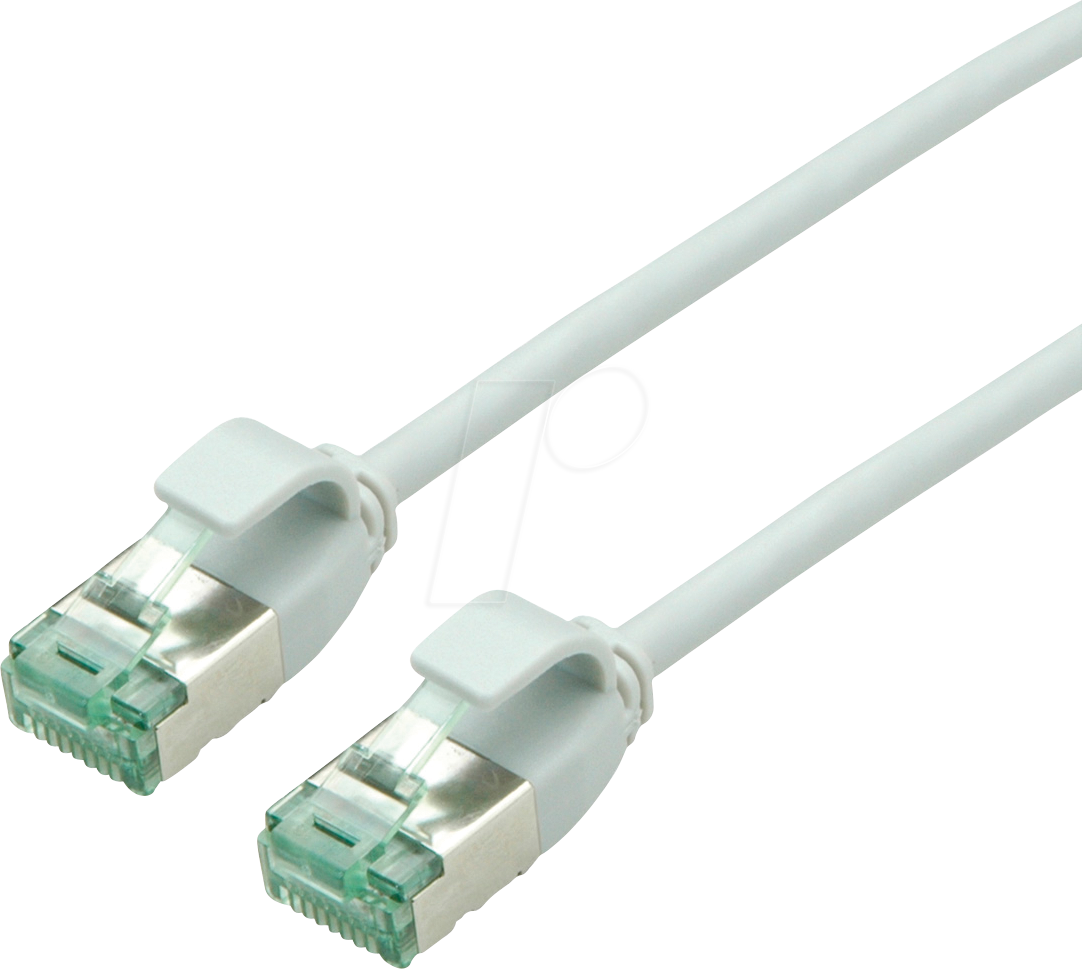 ROLINE 21453304 - Patchkabel Cat.6a (Class EA) U/FTP, Slim, grau, 1,5 m