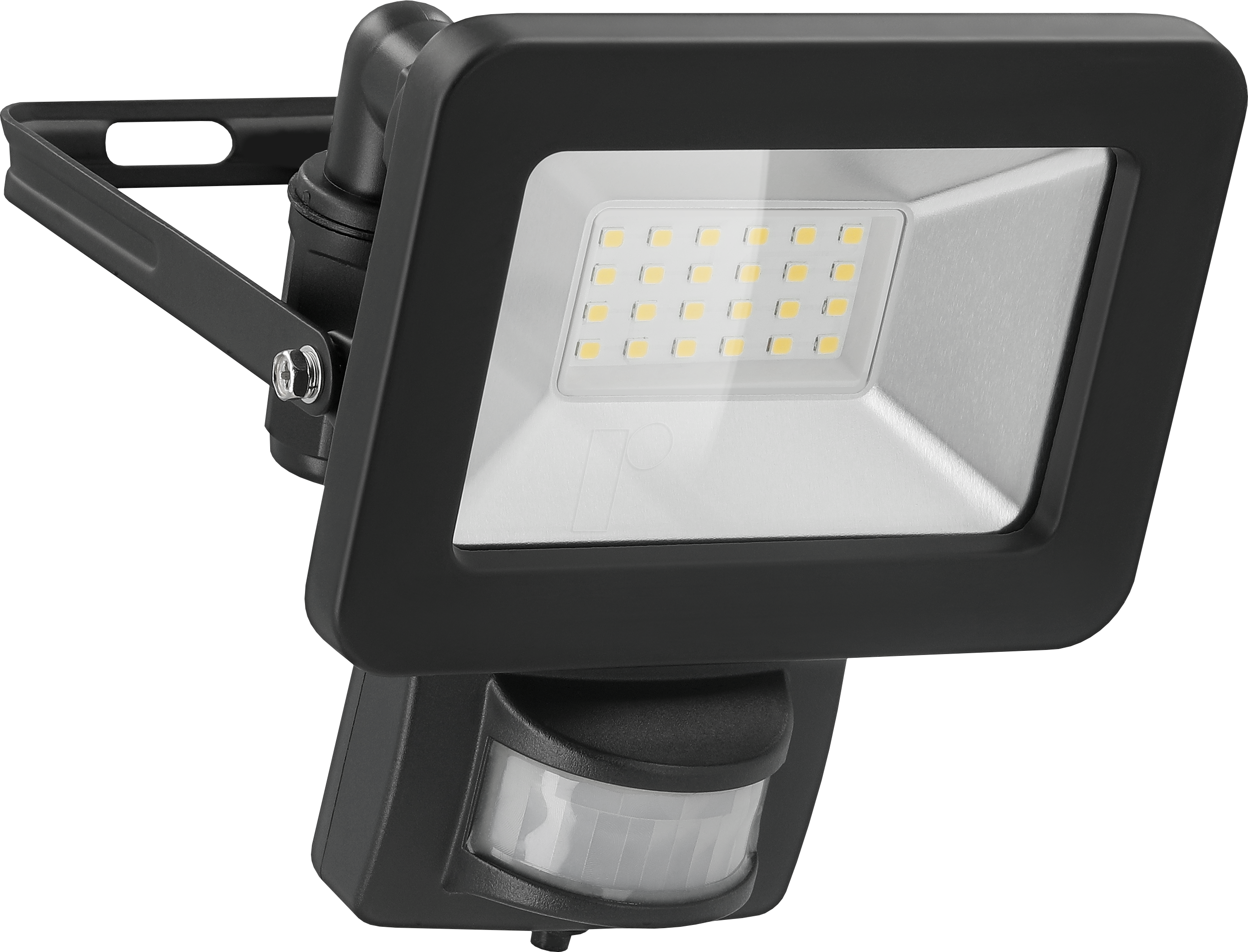 GB 53879 - LED-Flutlicht mit Sensor, 20 W, schwarz, IP44, M16 Kabelanschlus