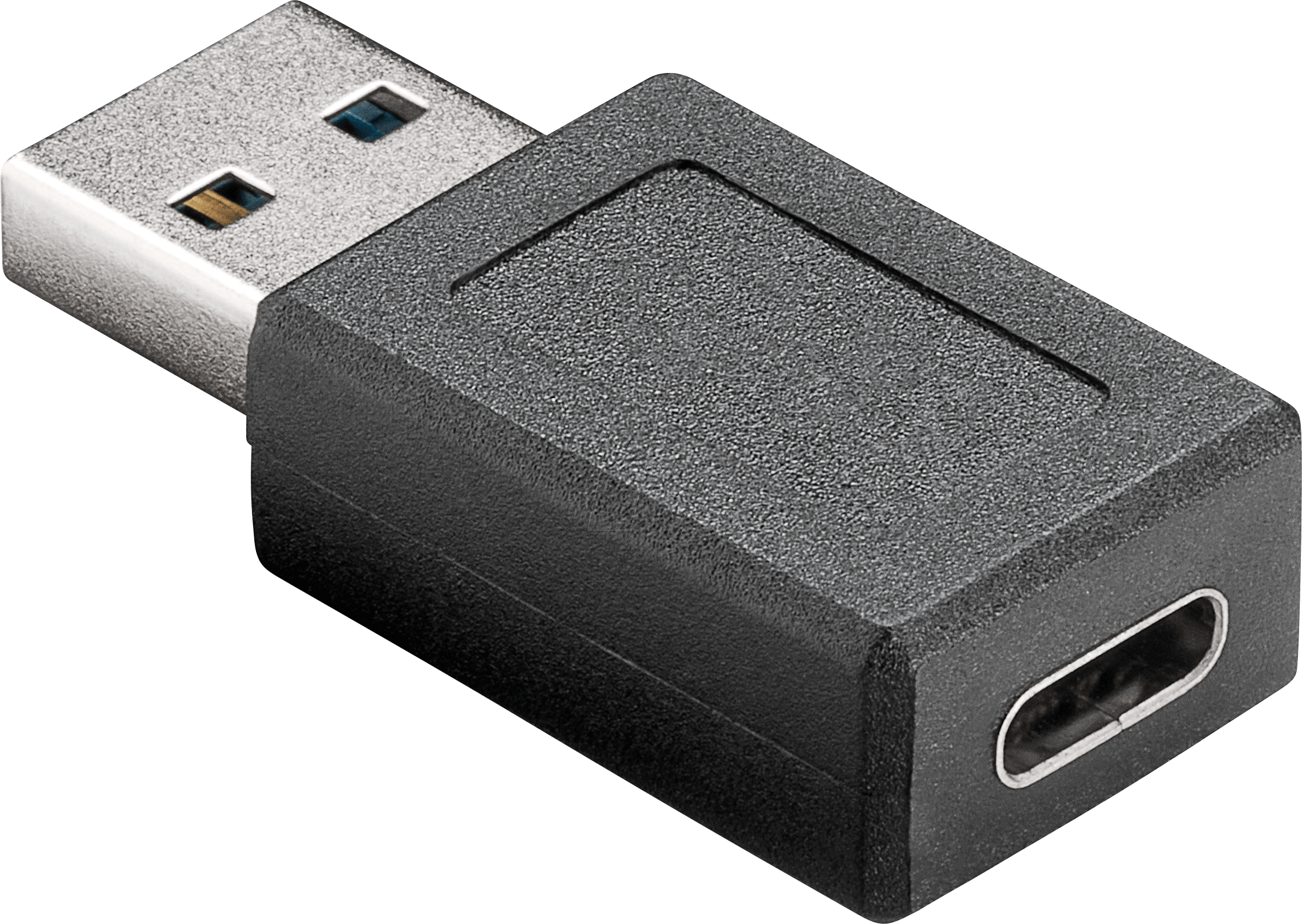 GOOBAY 45400 - Adapter USB-A Stecker > USB-C Buchse, schwarz