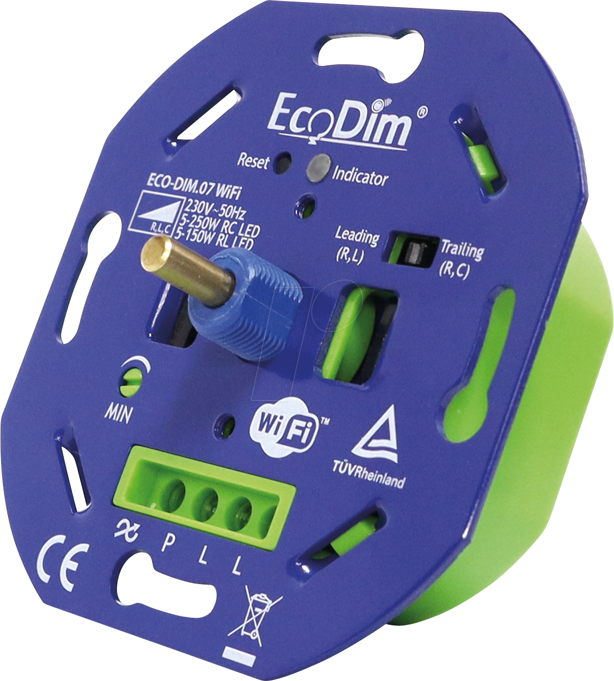 ECO-DIM.07-WIFI - LED-Dimmer, WiFi, 250 W, Phasen an- und abschnitt (RLC)