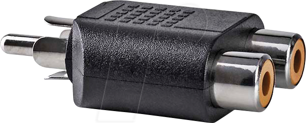 N CAGB24940BK - Cinch Stecker auf 2x Cinch Buchse