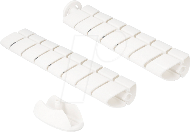 DELOCK 20797 - Kabelmanagement-Tunnel, höhenverstellbar, weiß