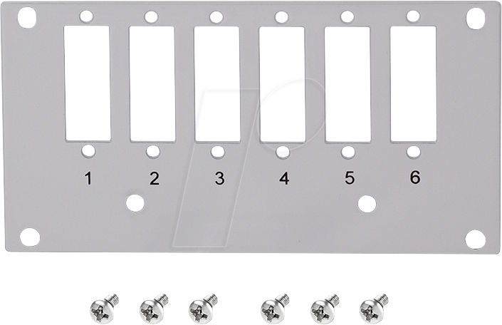 LOGILINK FB5004 - Frontblende für 6x SC-Duplex / 6x LC-Quad