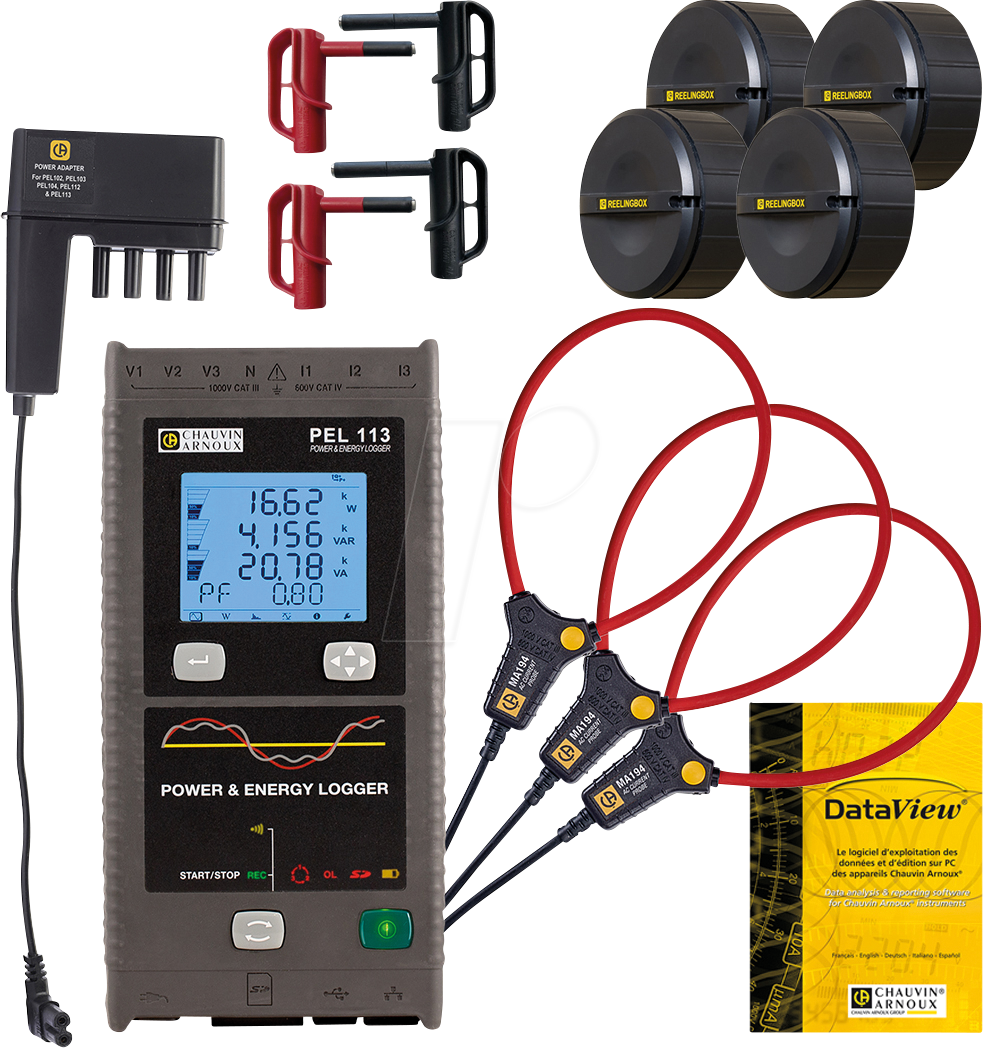 Thumbnail - CHAU P01300004 - Datenlogger PEL 113, DV-Komplett-Set
