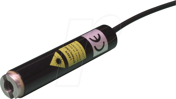 LACO FP-67/1AF - Lasermodul, 3-pol, 100 mA, 6 V, 635 nm, rot