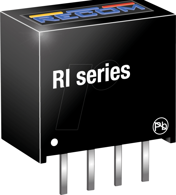 RI-0505-S - DC/DC-Wandler RI, 5 Vin, Single, 5 Vout, 400 mA, SIP4