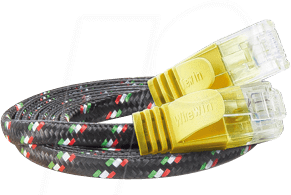 SLIM UT6 1 GE - Cat.6 SLIM-Tough-Kabel, U/UTP, 1 m, gelb