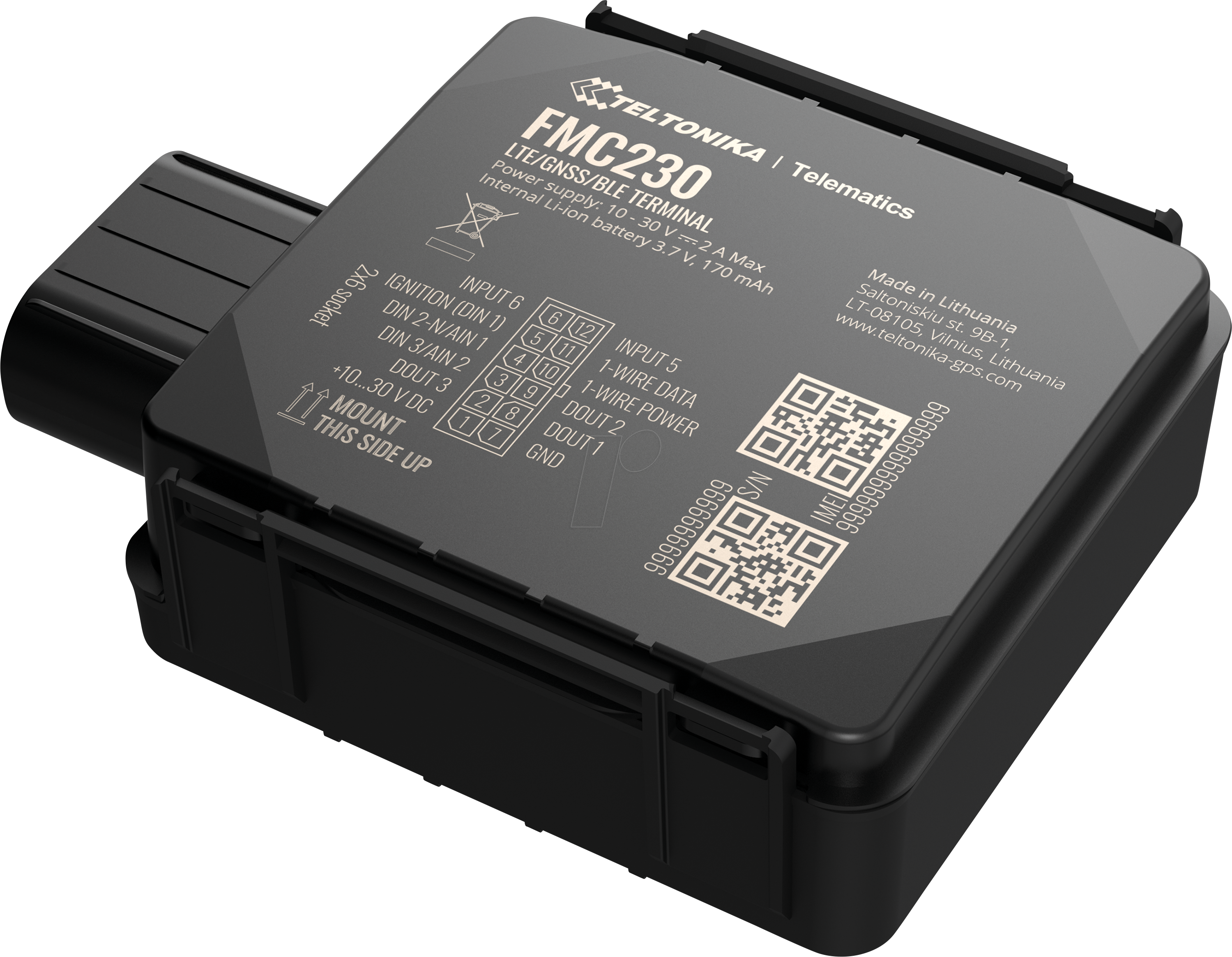 TELTONIKA FMC230 - Terminal-Tracker, LTE, wasserfest