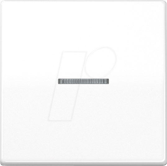 JG AS101KO5WW - Wippe, 1-fach, alpinweiß, Lichtleiter