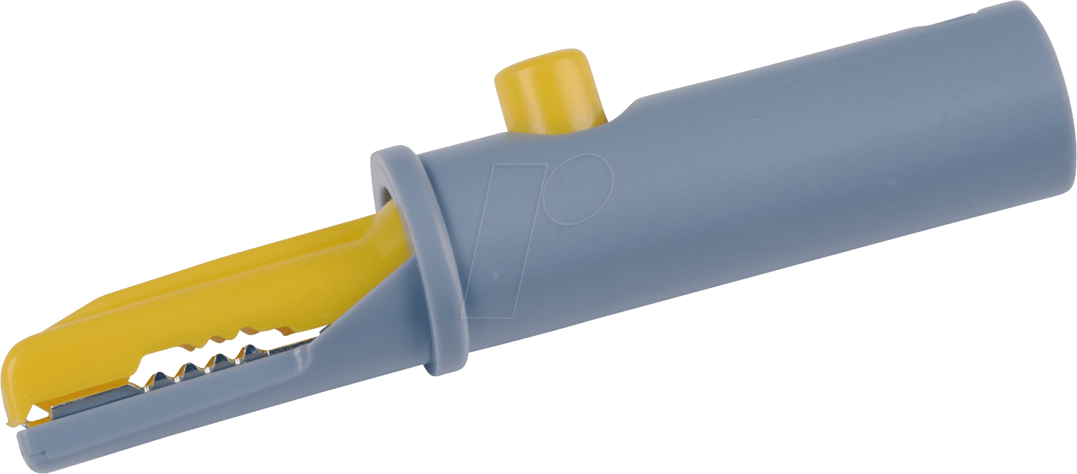 AK 10 GE - Abgreifklemme, 4 mm, gelb