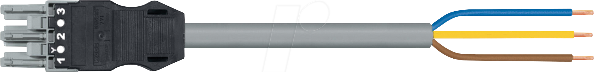 WAGO 771-9316-33 - WINSTA® MIDI Anschlussleitung, 3-pol, 3m