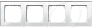 EL MP 489419 - M-PLAN, Echtglasrahmen, 4-fach, brillantweiß