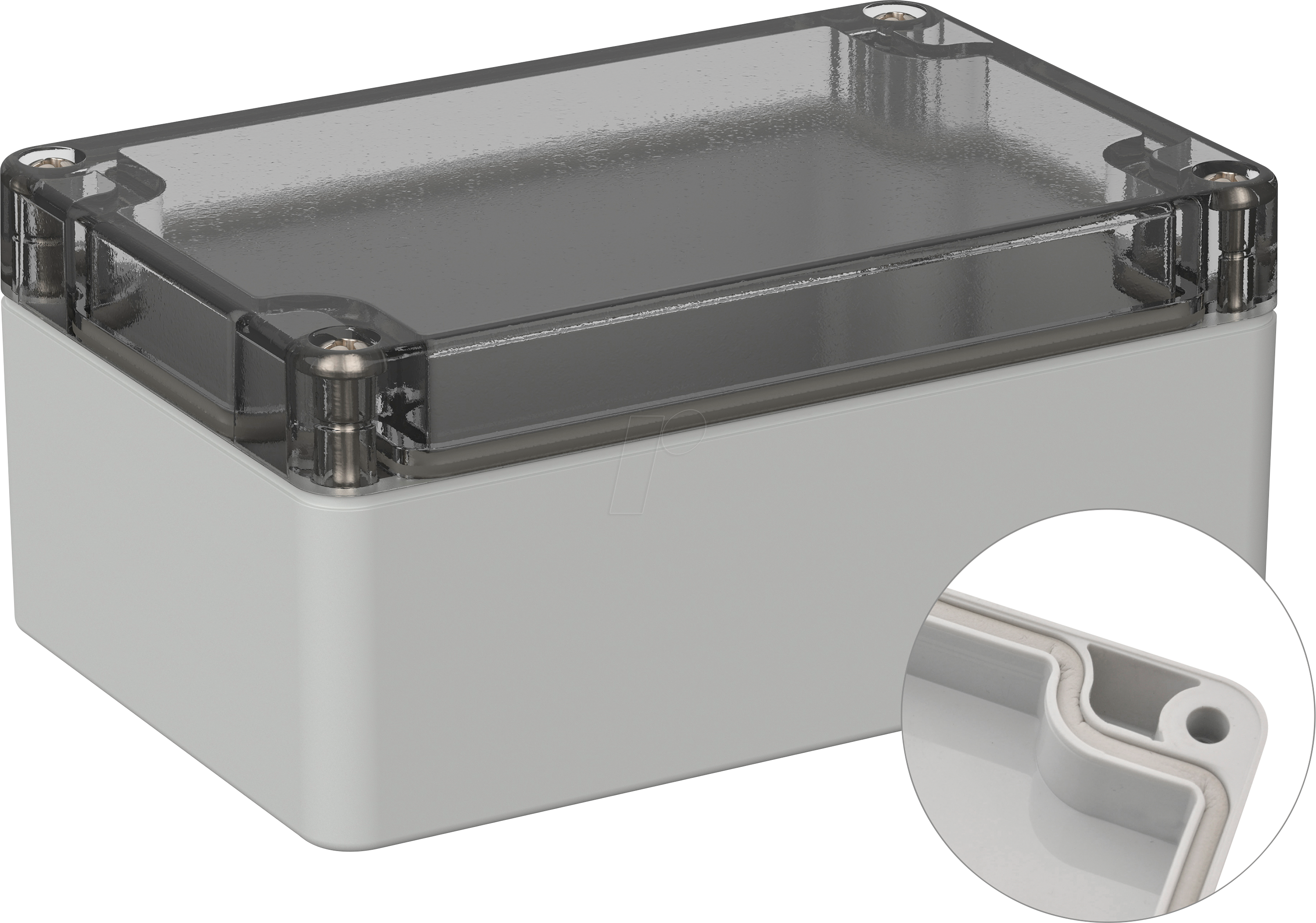 5U210510 - Industriegehäuse, 120 x 80 x 55 mm, IP66, lichtgrau