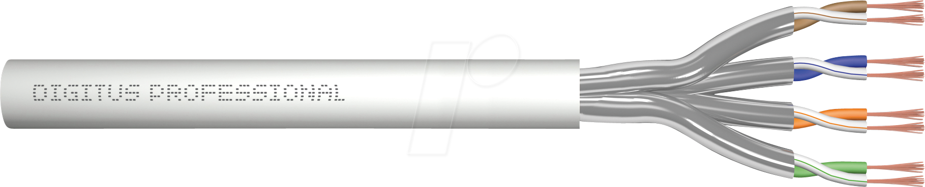 DIGITUS 1623AP1 - Patchkabel, Cat.6a, U/FTP, grau, 100 m