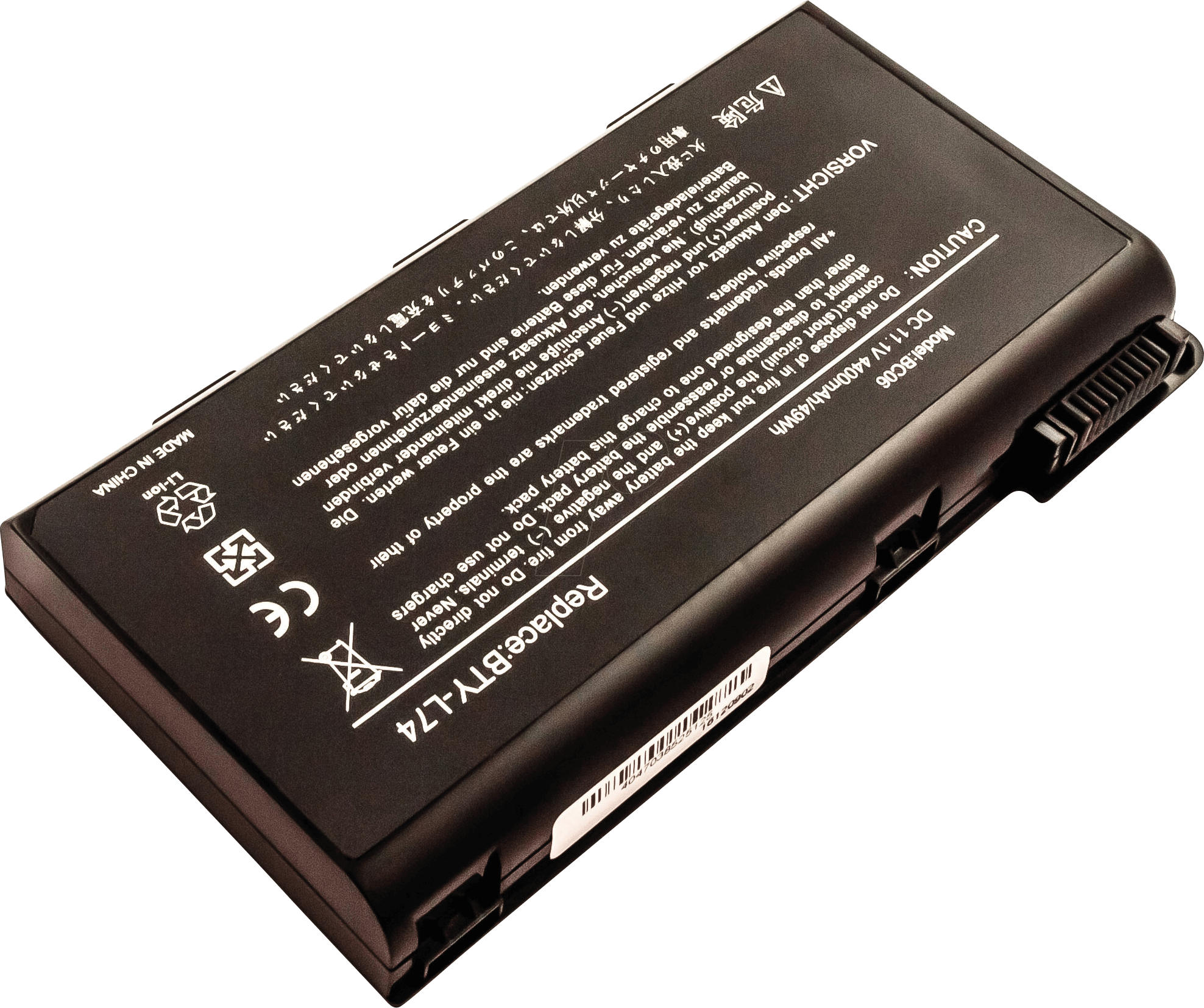 AKKU 52512 - Notebook-Akku für MSI, Li-Ion, 4400 mAh