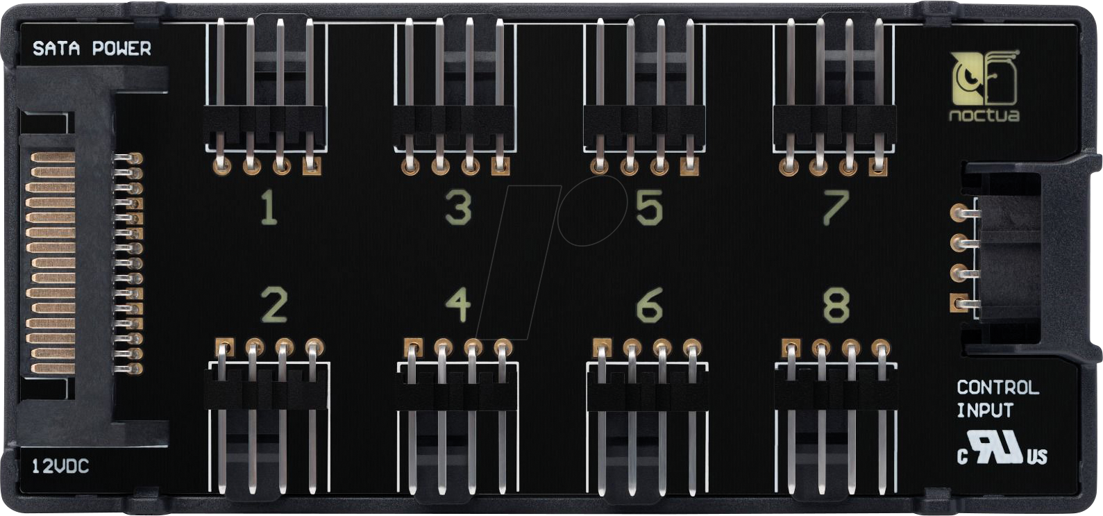 NO 201406 - NOCTUA NA-FH1 - 8 Port Hub für PWM Lüfter