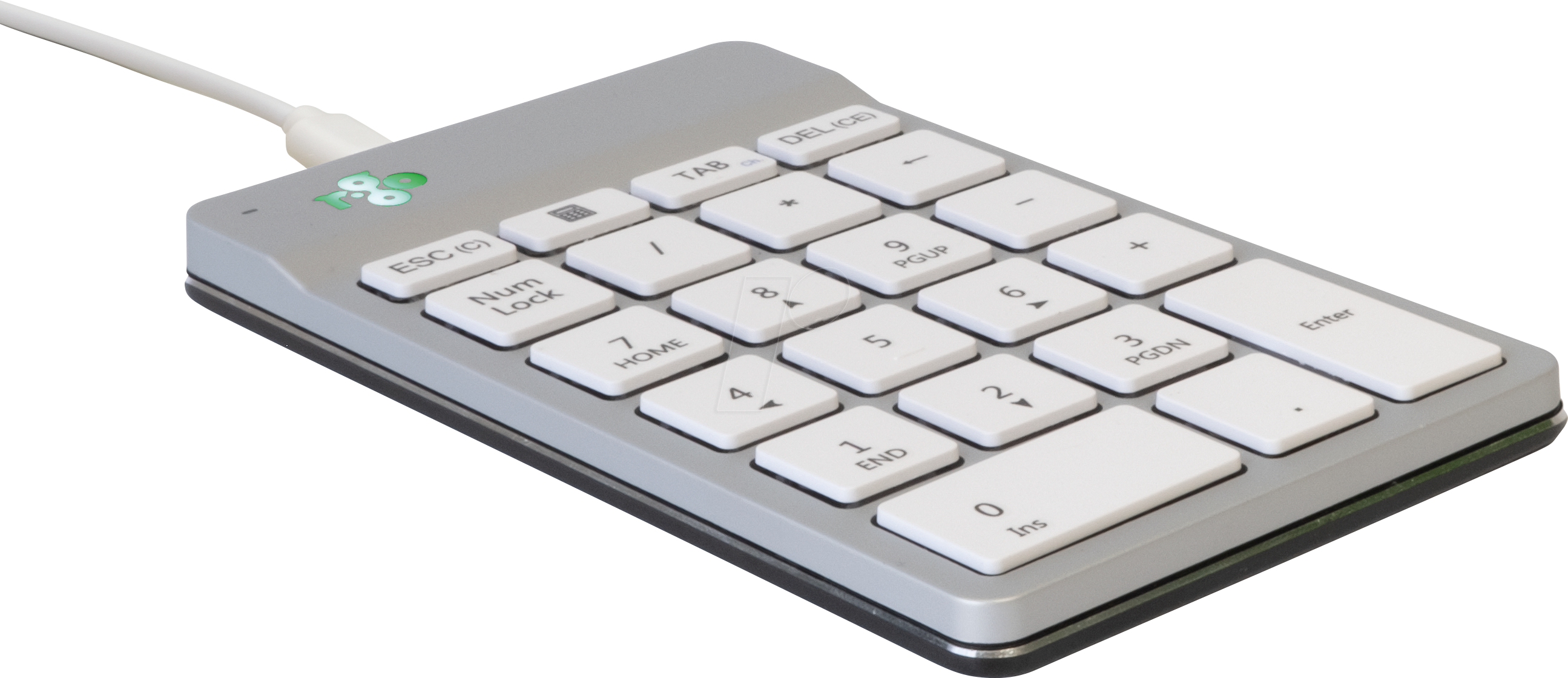 R-GO CONMWDWH - Nummernblock, USB, kompakt, ergonomisch, weiß