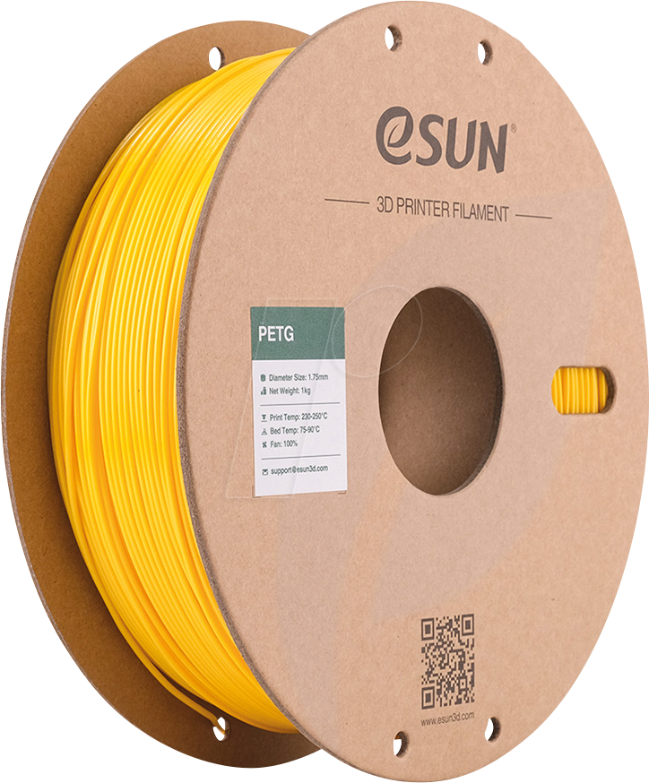ESUN 72262140 - Filament, PETG, 1,75 mm, gelb, 1 kg