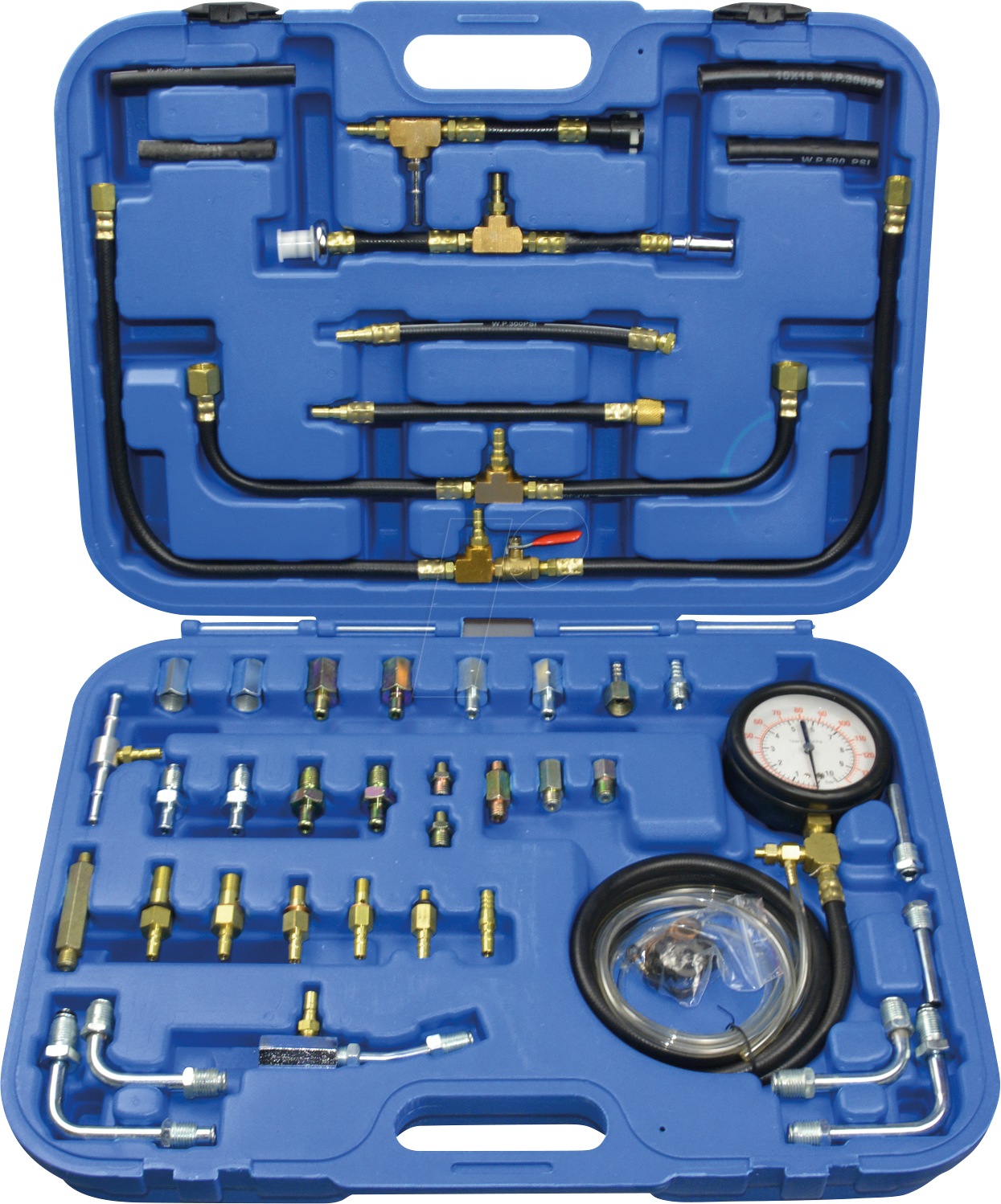 BT 0581400 - Garage - Benzindruck-Prüfer-Satz, 0-10 bar, 44-teilig