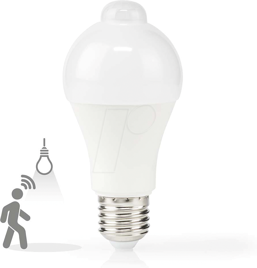 N LBPE27A601 - LED-Lampe E27, 4,9 W, 470 lm, 3000 K, Bewegungsmelder