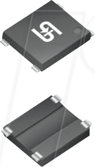 YBS2205G TSC - Einphasen-Brückengleichrichter, 600 Vrrm, 2,2 A, SMD-YBS