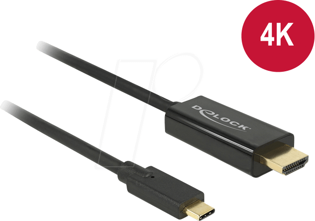 DELOCK 85260 - USB C Stecker auf HDMI Stecker, DP Alt Mode, 3 m