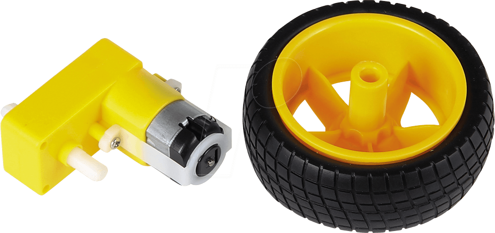 Thumbnail - COM MOTOR04 - Getriebemotor mit Rad, 3 .. 9 V DC