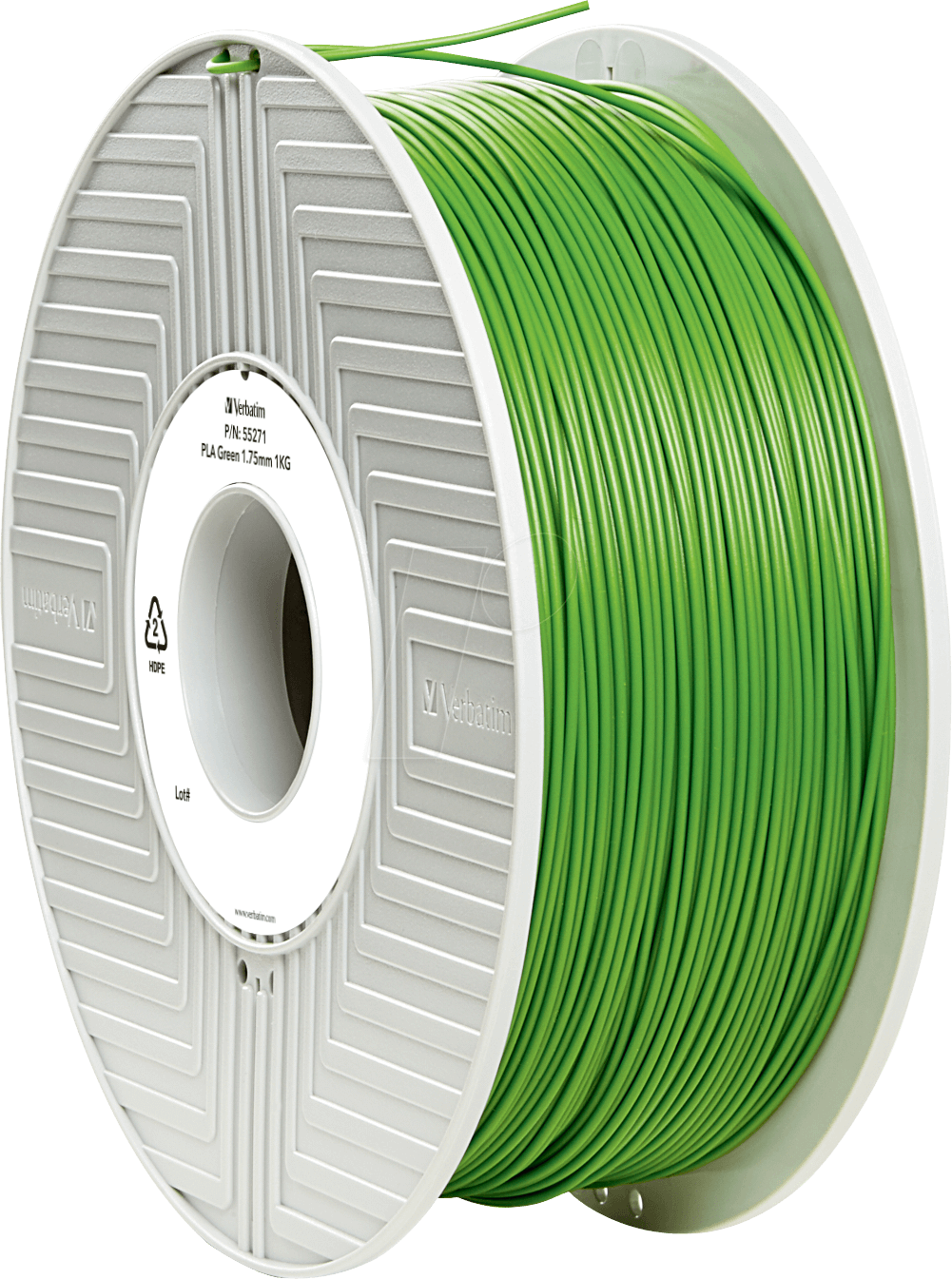 VERBATIM 55324 - Filament, PLA, grün, 1,75 mm, 1 kg