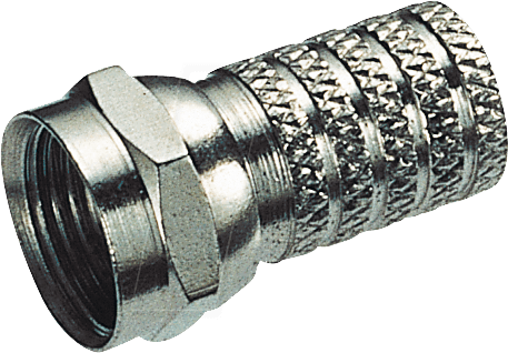 FAS 4 - F-Stecker, für Ø 4 mm Koaxialkabel