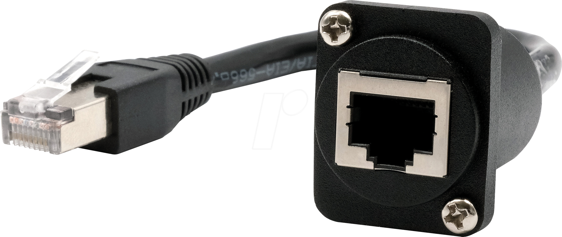 EXSYS EX-49159 - D-Typ Modul, Cat.5e, RJ45 Buchse / Stecker, 20 cm