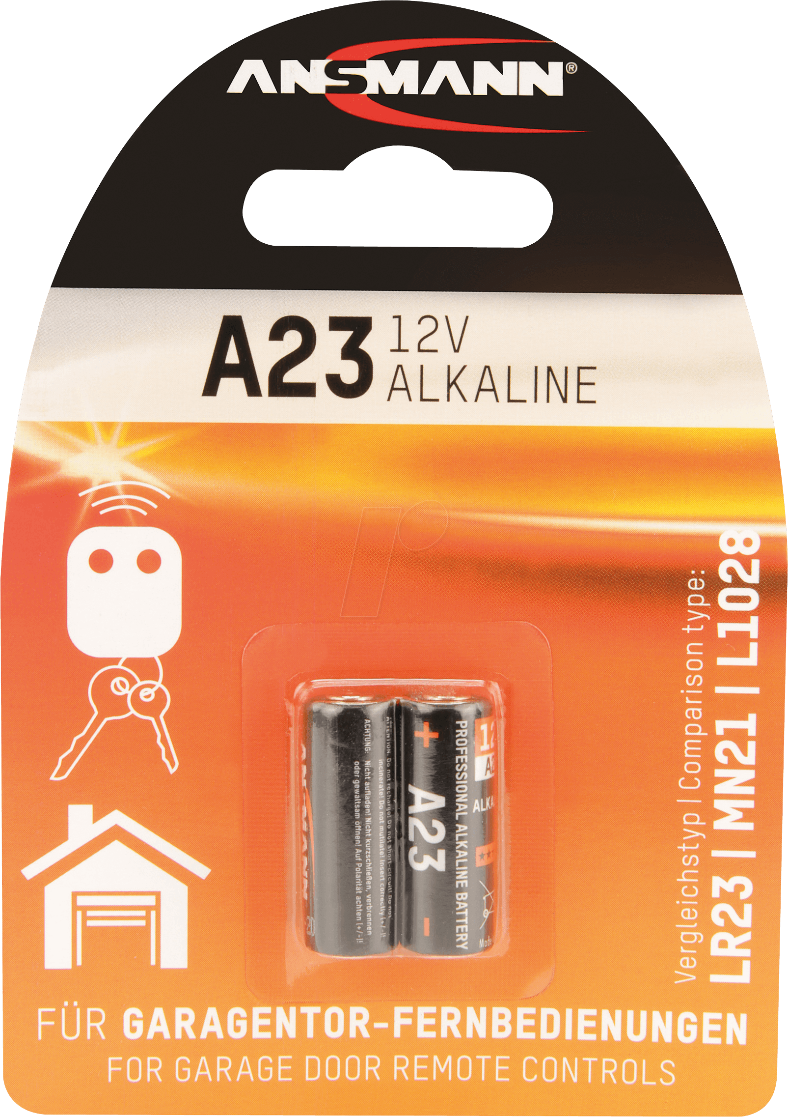 ANS 1510-0024 - Alkaline Batterie, A23, 2er-Pack
