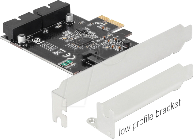 DELOCK 90387 - PCIe Karte zu 2x USB 3.0 Pfostenstecker