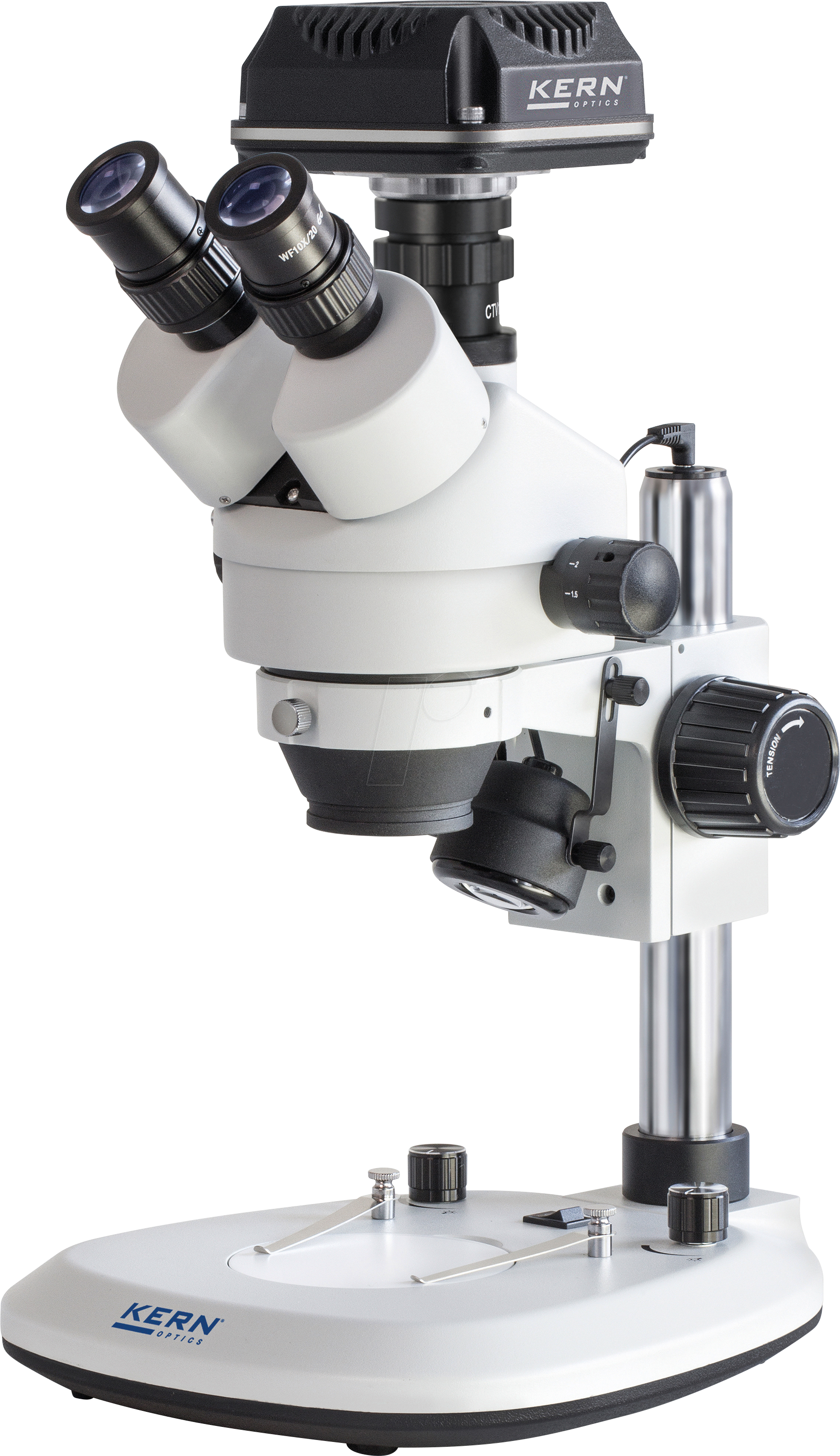 KS OZL 464C825 - Stereomikroskop, 0,7x/4x, trinokular, Zoom, Set mit Kamera