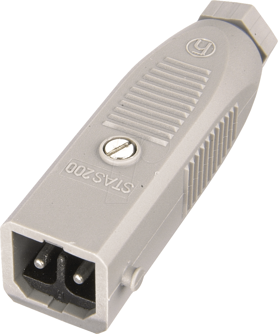 STAS 200 - Leitungsstecker ST-Serie, 2 polig, PG7, mit Zugentlastung