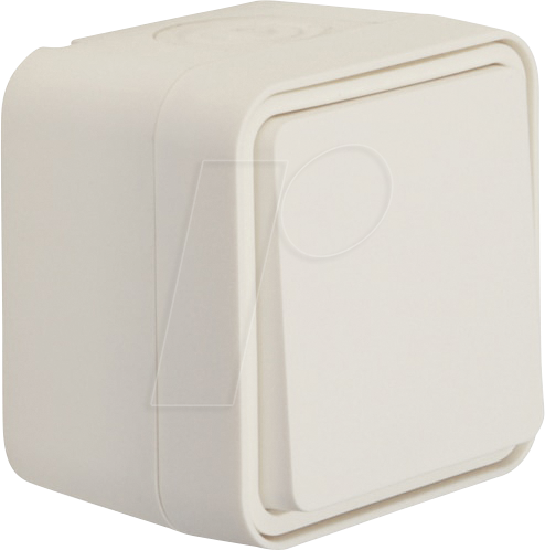 BERKER 50453522 - Taster, Schließer AP W.1 polarweiß