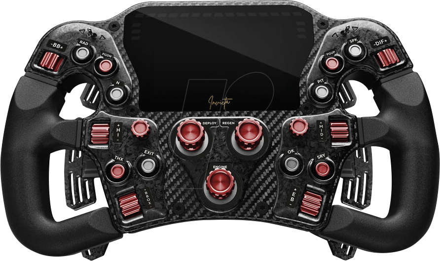 ASE 032-12444321 - Asetek Invicta Formula Lenkrad - Red on Black Edition